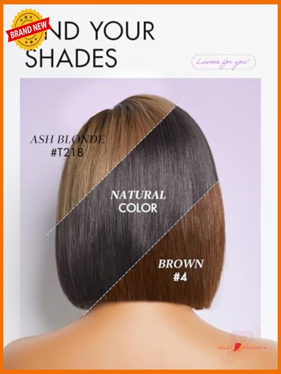 Short Bob Human Hair Wig Blunt Cut Glueless HD Lace Closure  display picture 2